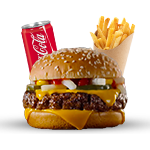 Pulled Bbq Beef Brisket Burger Meal 