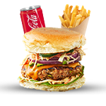 Nacho Chick Burger Meal 