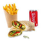 Grilled Halloumi Toasted Wrap Meal 